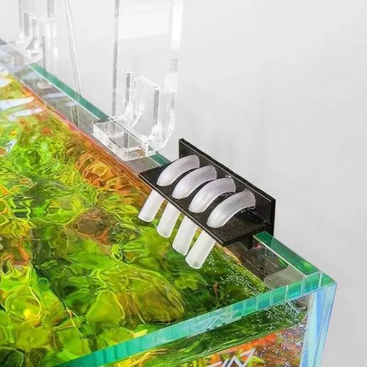 Aquarium dosing line holder 4-6mm - 3D model önizlemesi