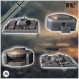 2.jpg Set of bunker and blockhouse for artillery piece with buried Panther Ausf. D turret (23) - Germany Eastern Western Front Normandy Stalingrad Berlin Bulge WWII