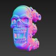 Skull-Themed-E-Letter-Keychain-3D-Print-File-12.jpg Skull-Themed "E" Letter Keychain 3D Print File