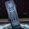 DSC01752.jpg Celtic Knot Rabbit Bookmark (Hueforge)