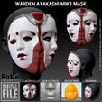 WARDEN-AYAKASHI-STL-CALL-OF-DUTY-COD-MW2-MW3-WARZONE-GHOST-TASK-FORCE-3D-PRINT-FILE-CAPA.jpg Warden Ayakashi Mask - Warzone - MW3 - STL model 3D print file