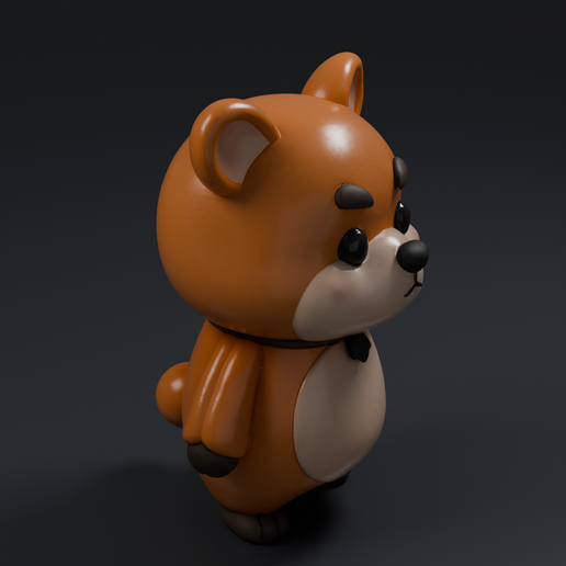 Cute Chibi Bear 3D printable STL miniature