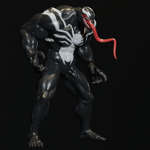 Venom – Marvel Rivals Style 3D Printable Statue (Keyed & FDM Tested) 3D model
