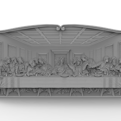 The-Last-Supper-5.png 3D Model STL File for CNC Router/Laser & 3D Printer The Last Supper 5