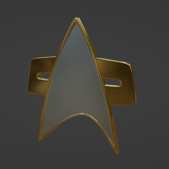 DS9_VOY_Combadge.png Star Trek Deep Space 9, Voyager Com badge