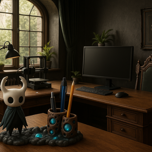 Hollow Knight Pen Holder - Home - PLA - 3D printed product - фото 2