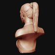 13.jpg Bella Hadid portrait sculpture 3D print model