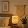Light-Wave-Boho-Bedroom.png Light Wave - 3D Minimalist Lamp