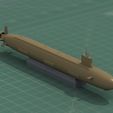 Virginia_xxNoPaint_0000.jpg Sous-marin SSN de classe Virginia Modèle STL imprimé en 3D