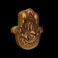 10.jpg Hamsa Hand symbol 3D model relief 03