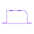 Halterung_mit_Ausspahrungen.stl Bracket for power strip - Bracket for power strip (Brennenstuhl ST BM 0619) -