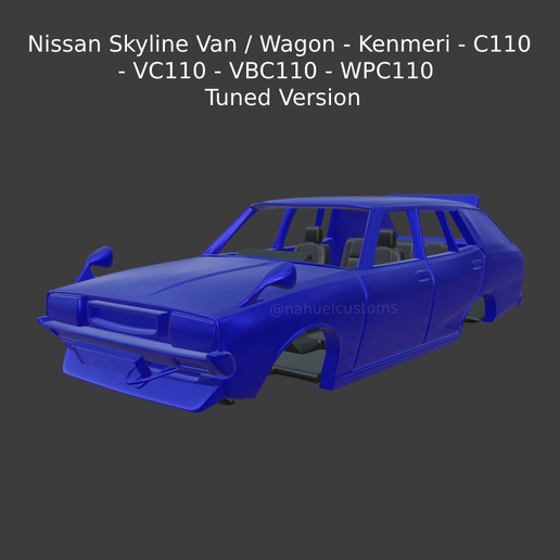 🚐 Nissan Skyline Van / Wagon - Kenmeri - C110 - VC110 - VBC110