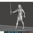 2021-01-13 (3).png Descargar archivo STL Arcangel MIguel con espada en alto • Plan de la impresora 3D, javherre