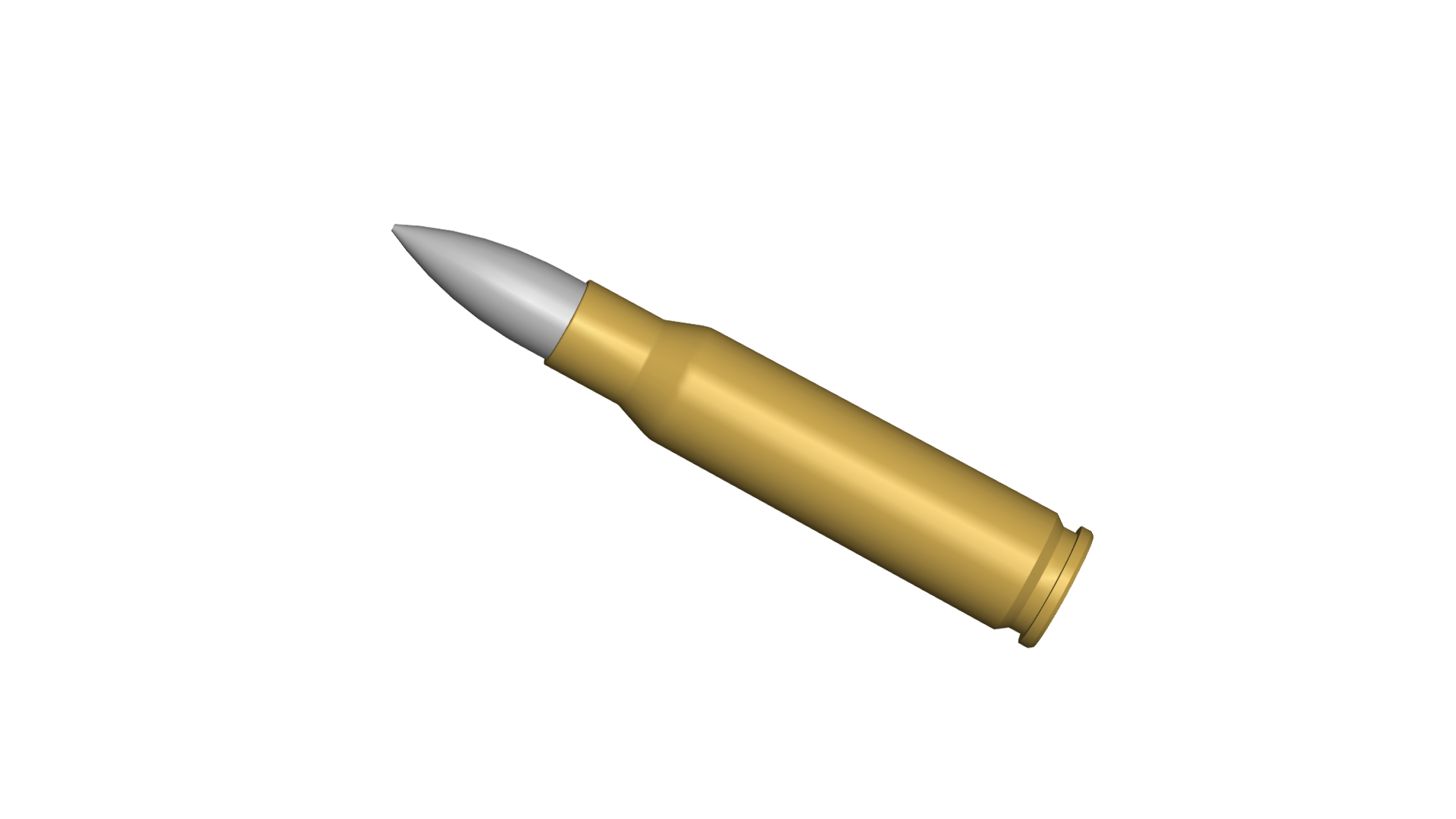 OBJ file .308 bullet・Design to download and 3D print・Cults