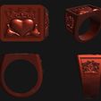 5.jpg Archivo STL Anillo corona corazón・Modelo de impresión 3D para descargar