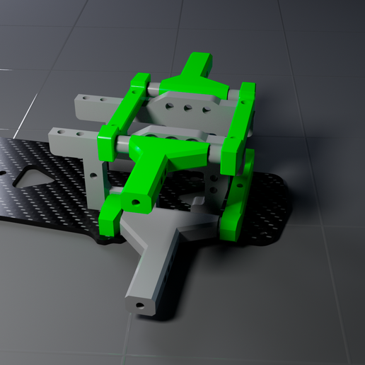 SAKURAレプロ3D 🛞 Sakura D5\Front wheel unit・ STL File for 3D printing・Cults