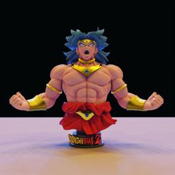 1.jpg Archivo 3D Broly bust・Diseño para descargar y imprimir en 3D