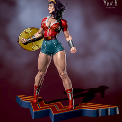 TRL day HTTPS://WWW.PATREON.COM/YANHSCULPTS HTTPS://WWW.CGTRADER.COM/YAN-H Wonder Woman Bombshells 3D print model