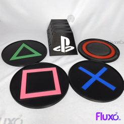 bolachas6.jpg Sony Playstation PS4 coasters kit