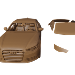 1.png Fichier STL Audi A8・Modèle pour impression 3D à télécharger