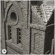 6.jpg Large modern industrial brick tower with access staircase and gothic shaped windows (25) - Modern WW2 WW1 World War Diaroma Wargaming RPG Mini Hobby