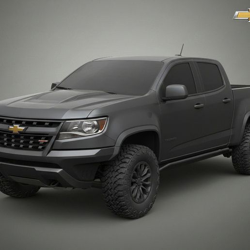 Chevrolet Colorado ZR2 2017 – Lifted Off-Road Pickup STL 3D Print Model