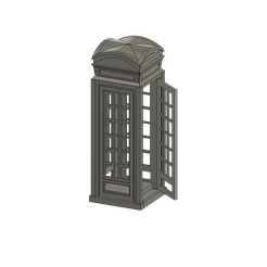 Unbenannt-v14.png Telephone box English with door model railroad model making