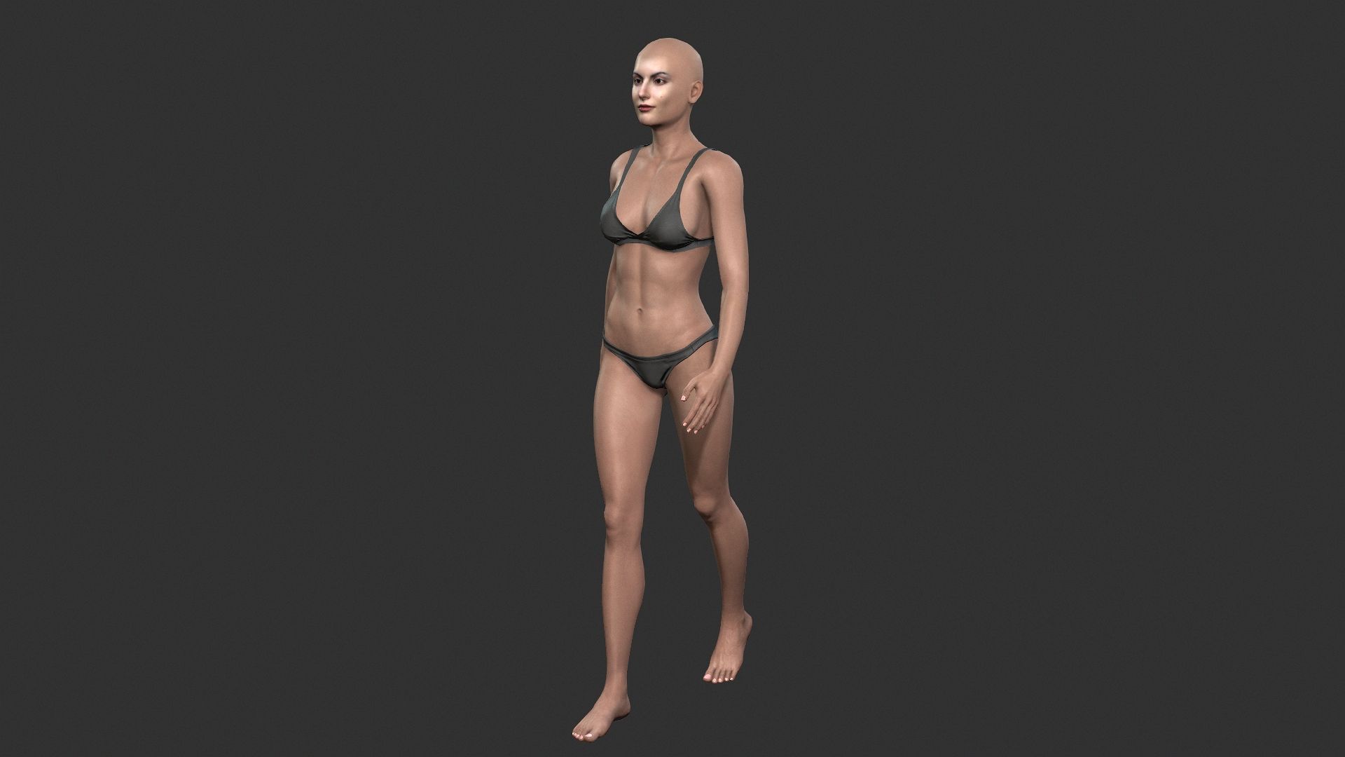 3.jpg -Datei Beautiful Woman -Rigged 3d character herunterladen • 3D-druckbare Vorlage, igorkol1994