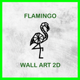 FLAMINGO WALL ART 2D FLAMINGO WALL ART 2D