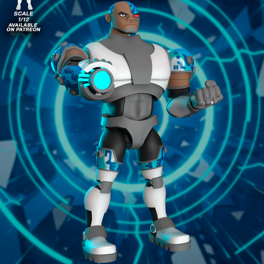 🦸 Action figure - Cyborg Teen titans・ STL File for 3D printing・Cults