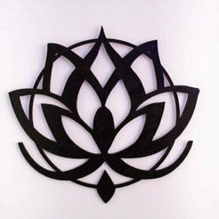 Lotus-Mandala.jpg Archivo STL Loto-Mandala・Objeto para impresora 3D para descargar
