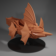 Astral-Ship-Render-Front.png Dreadnought Flying Fantasy Ship Model Compatible with DnD Spelljammer