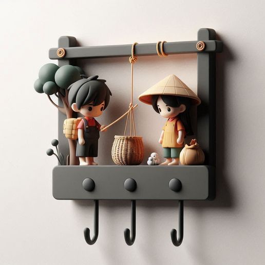 Miniature Home Wall Mounted Hook for Small Space Organization