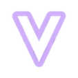 V_Ucase.stl squid game - alphabet font - cookie cutter