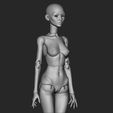 6.jpg Sabrina - 3D model female bjd doll \ Female \ figurines \ articulated doll \ ooak \ 3d print \ character \ face