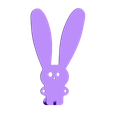 bunny.obj Файл STL Wall clothes hangers - Bunny・Модель для загрузки и 3D-печати, Bajmb