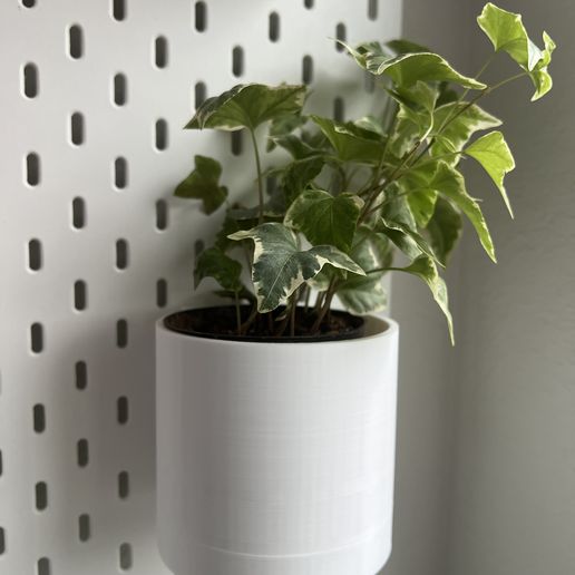 Ikea SKDIS Pegboard simple planter STL File for 3D printingCults