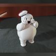 Mini-Puft-Surprised-impresion-3d-pintado.jpg Download STL file Mini Stay Puft - Surprised - Ghostbusters • 3D printable template, leonbusta3d