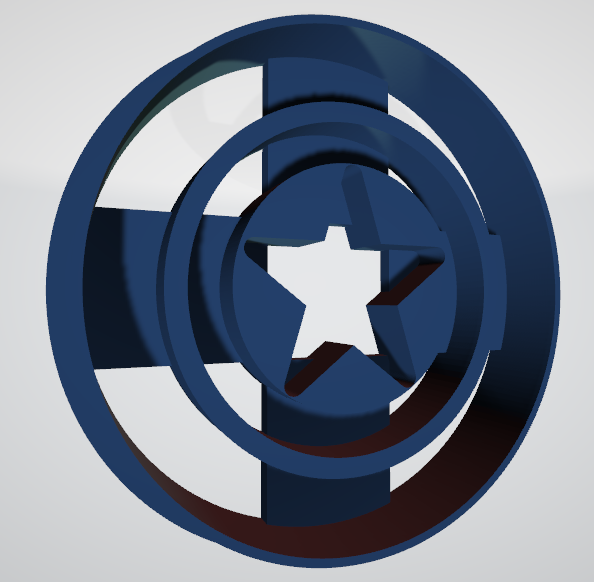 Escudo capitan america1.png Télécharger fichier STL gratuit Le cotre à biscuits Captain America • Design imprimable en 3D, insua_lucas