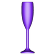 ChampagneFlute_2_Plain.obj 10 Pre-Hollowed Glasses Set #4 of 6