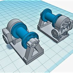 Tinkercad16.jpg 1/32 60,000 lbs M-26 Dragon style hydraulic winch