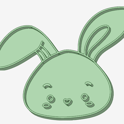 Conejo-cara_e.png STL-Datei Kaninchengesicht Ausstecher herunterladen • 3D-druckbares Modell, osval74
