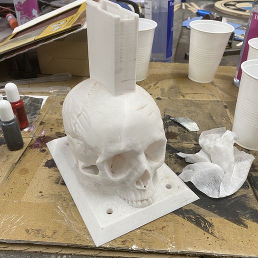 AR15 Skull Display 3D model