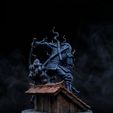 Painted-3.jpeg NINJA KAGEROU – THE SMOKE LEADER 32 mm (STL) Dark Fantasy NINJA D&D Table Top Board Game