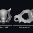 Cubone (2).png OBJ-Datei Pokemon Cubone Schädel kostenlos・3D-Drucker-Modell zum herunterladen