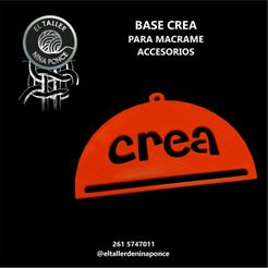 BASE-CREA.jpg STL file CREA Semi-Circle・Model to download and 3D print