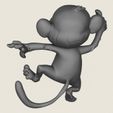 Monkey-Toy-Print-Ready-3D-Model-05.jpg Affe Spielzeug Print Ready 3D Modell