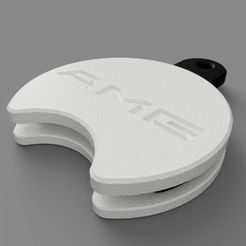 Picture-AMG.jpg STL file AMG SHOPPING CART CHIP/COIN HOLDER, KEY FOB・3D printing model to download