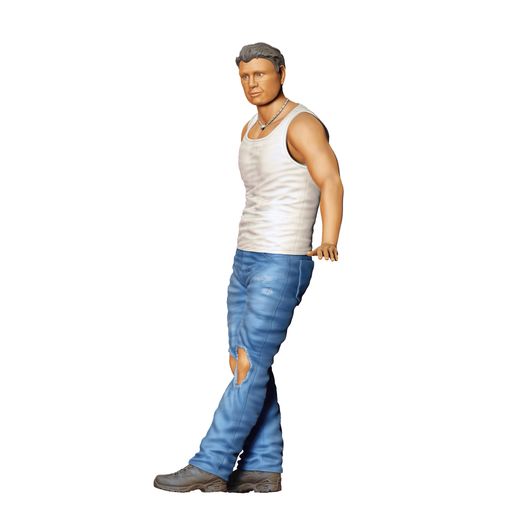 6Man0111.jpg N6 un homme appuyé sur une voiture