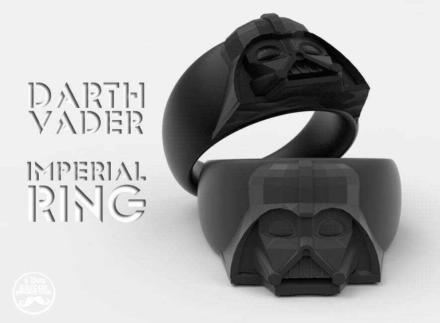 DarthRing.jpg Archivo STL gratis ANILLO DE DARTH VADER -el próximo anillo de la talla 9-・Diseño imprimible en 3D para descargar, BonGarcon